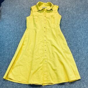 sharagano denim dress Sharagano Navy Blue denim dress L (12-14) New